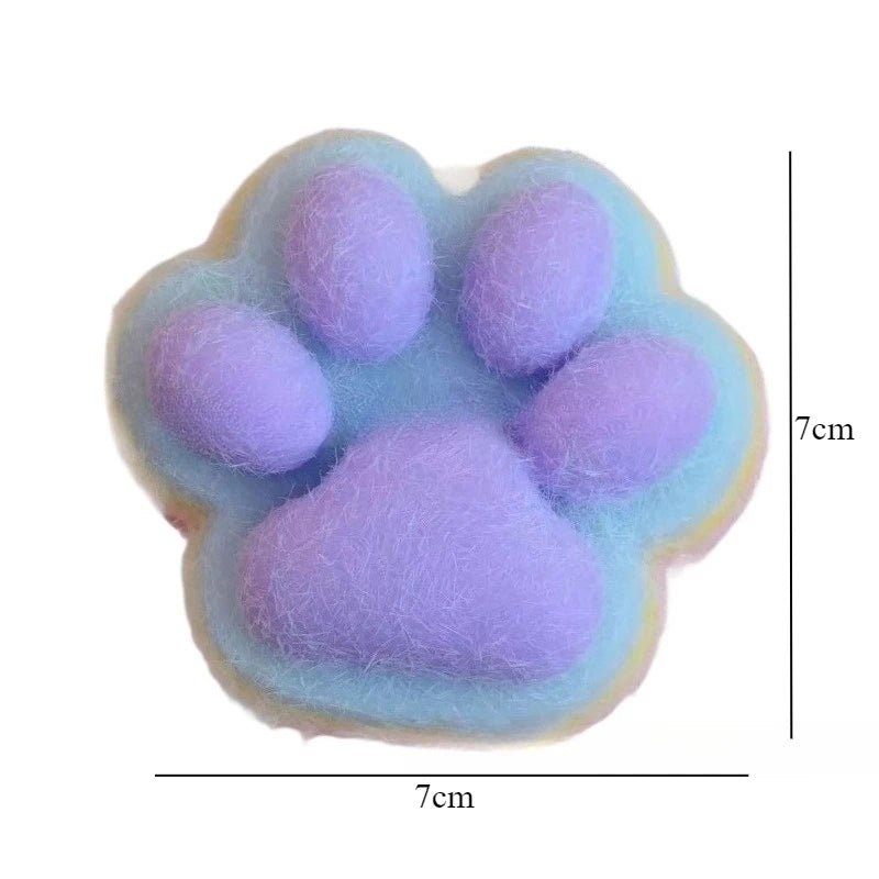 Relieves Stress Anxiety By Squeezing Soft Rainbow Cat Paws Cute Hamster Color Perception Touch Toys Suitable Children And Adults