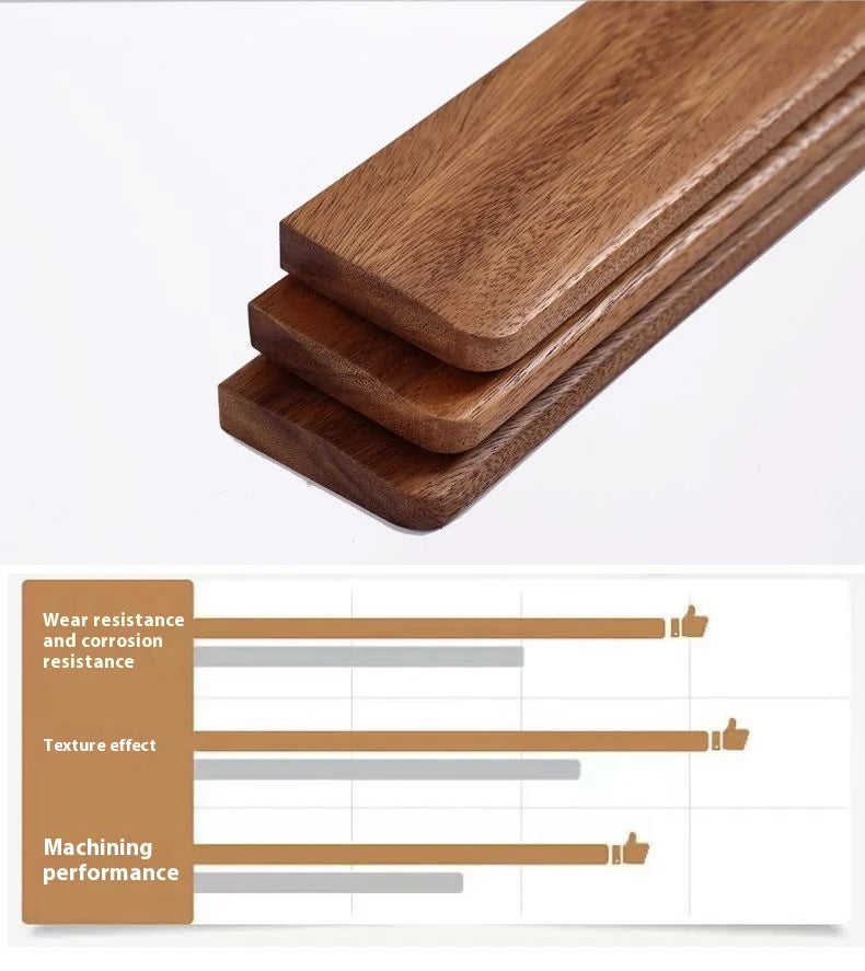Walnut Wood Keyboard Wrist Rest Palm Pad Mechanical Keyboard Ergonomic Pad 87/98/104/108 Key Suitable For Multiple Sizes Custom