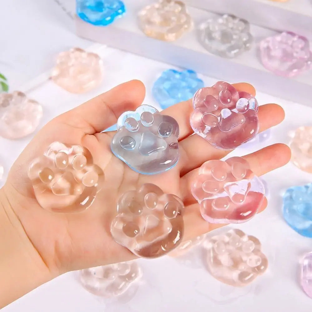 Taba Squishy Transparent Water Ball TPR Slow Rebound Bubble Octopus Pinch Toy Stress Relief Elastic Squeezing Ball Decompression