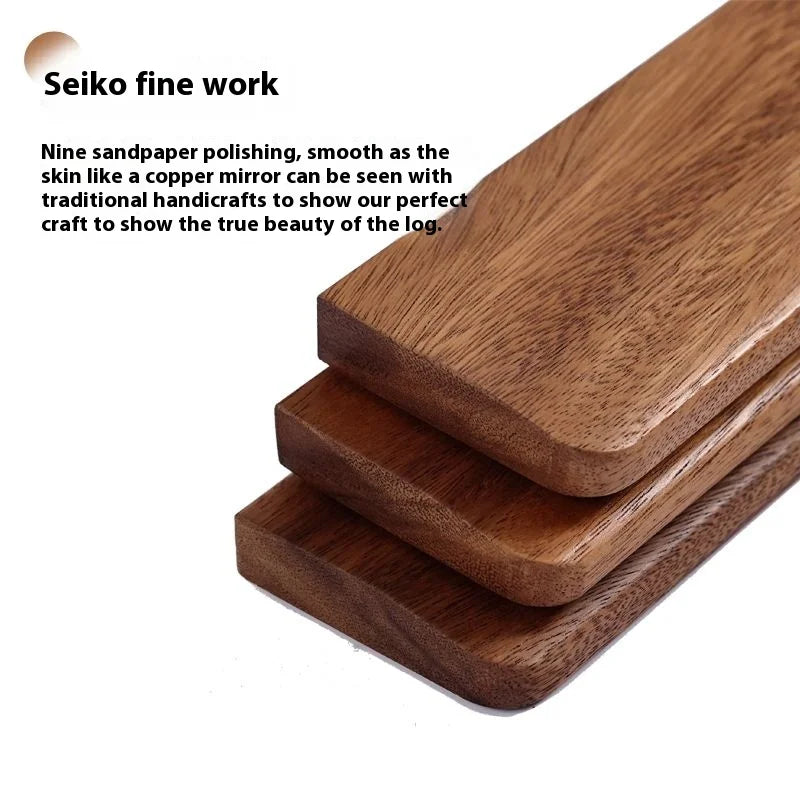 Walnut Wood Keyboard Wrist Rest Palm Pad Mechanical Keyboard Ergonomic Pad 87/98/104/108 Key Suitable For Multiple Sizes Custom