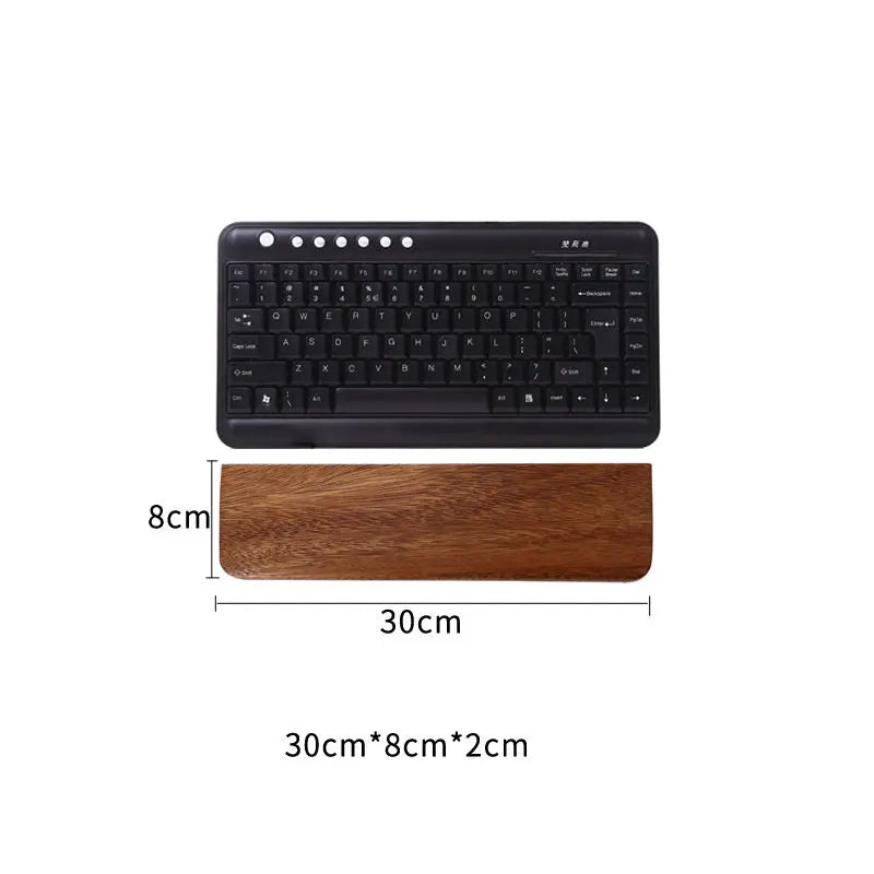 Walnut Wood Keyboard Wrist Rest Palm Pad Mechanical Keyboard Ergonomic Pad 87/98/104/108 Key Suitable For Multiple Sizes Custom