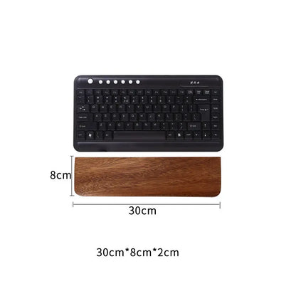 Walnut Wood Keyboard Wrist Rest Palm Pad Mechanical Keyboard Ergonomic Pad 87/98/104/108 Key Suitable For Multiple Sizes Custom