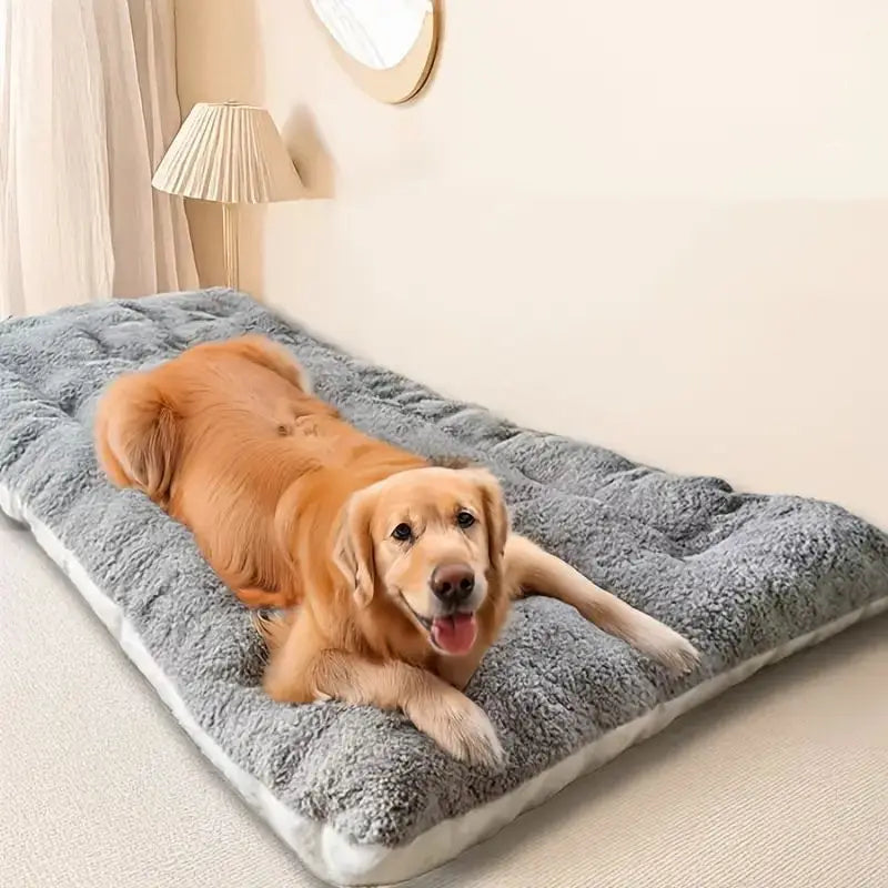 Dog Bed Mat Large Size Sleeping Pad for Winter Use Keep Warm Double-Sided Use Golden Retriever Stress-Relieving Sleeping Pad