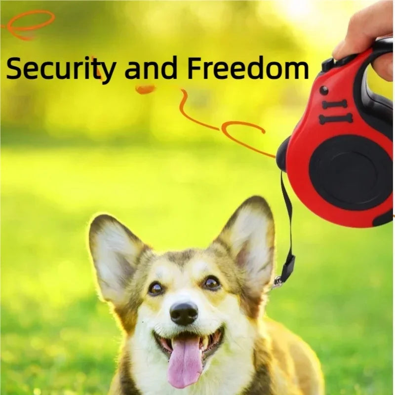 Automatic Retractable Dog Leash 3m/5m Nylon Lead for Small Dogs Cats Durable Puppy Traction Rope for Outdoor Travel Walking