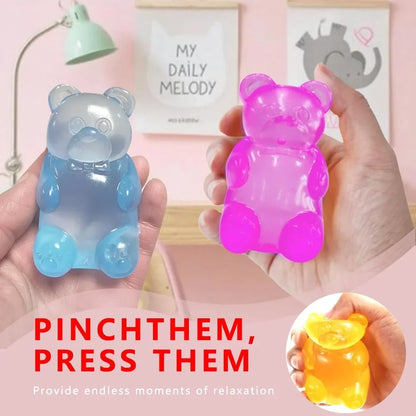 Squishy Mini Cute Bear Maltose Squeeze Toy - Stress Relief Fidget Sensory Toys, Soft Slow-Rebound Squishies for Adults gifts