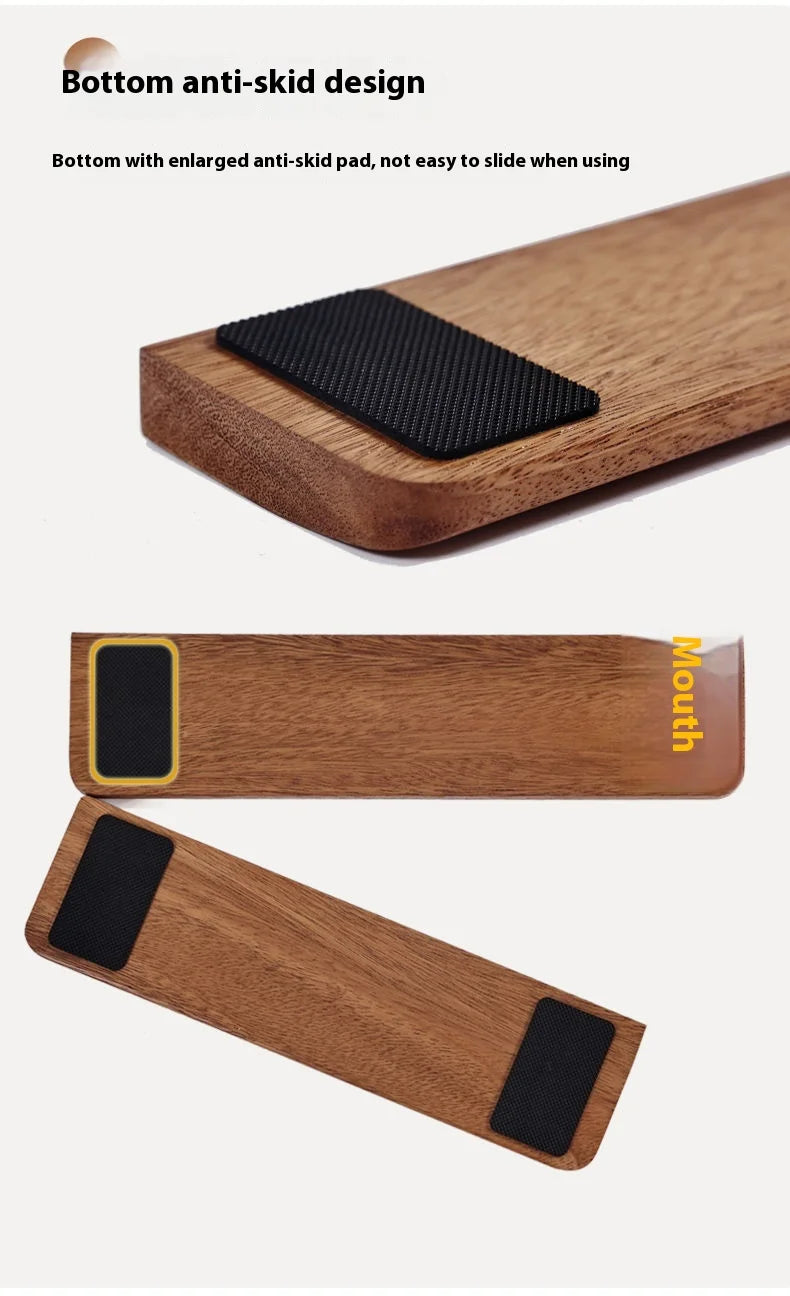Walnut Wood Keyboard Wrist Rest Palm Pad Mechanical Keyboard Ergonomic Pad 87/98/104/108 Key Suitable For Multiple Sizes Custom