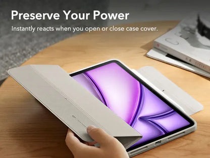 ESR for iPad Air 13/11 Case (2026/2025/2024) with Pencil Holder Removable Magnetic Back Cover for Pro 11/13&Pro 12.9/11&Air5/4