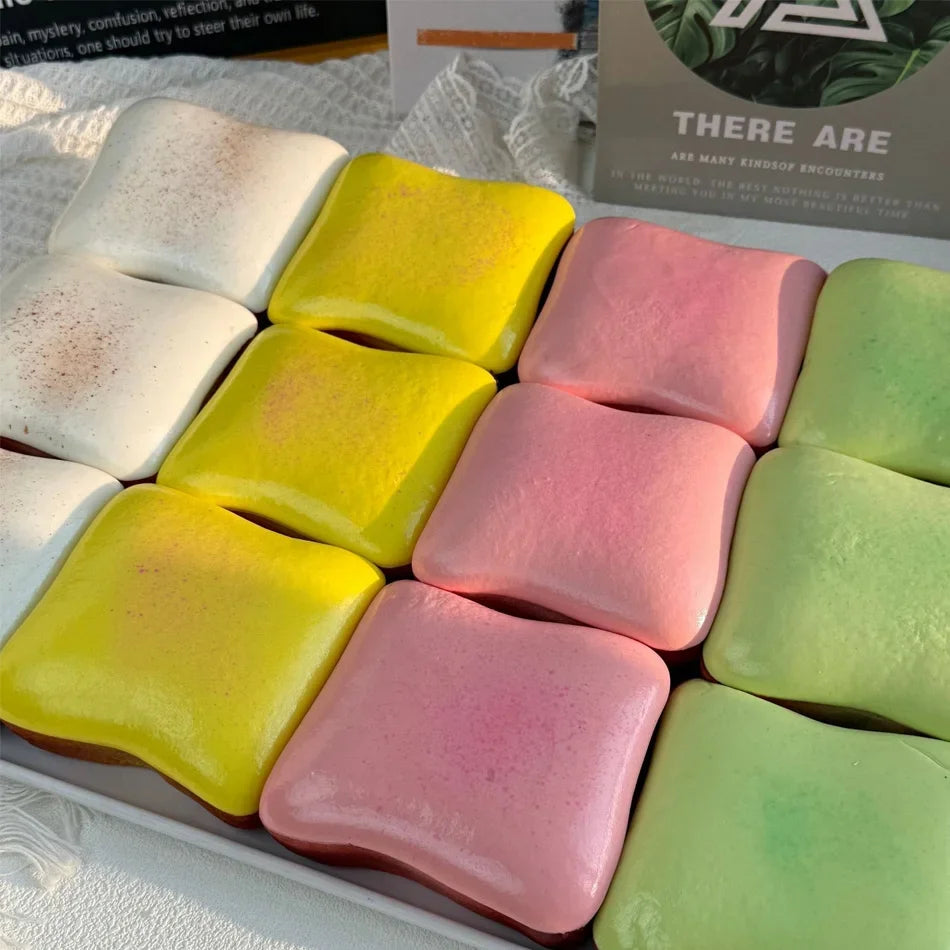 Slow Rising Simulation Food Squishy Collection, Soft Squeeze Fidget Sensory Toys: Dumpling, Butter Stick & Toast Squishies