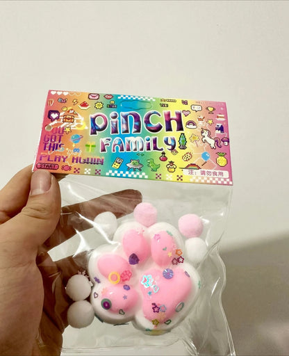 Relieves Stress Anxiety By Squeezing Soft Rainbow Cat Paws Cute Hamster Color Perception Touch Toys Suitable Children And Adults
