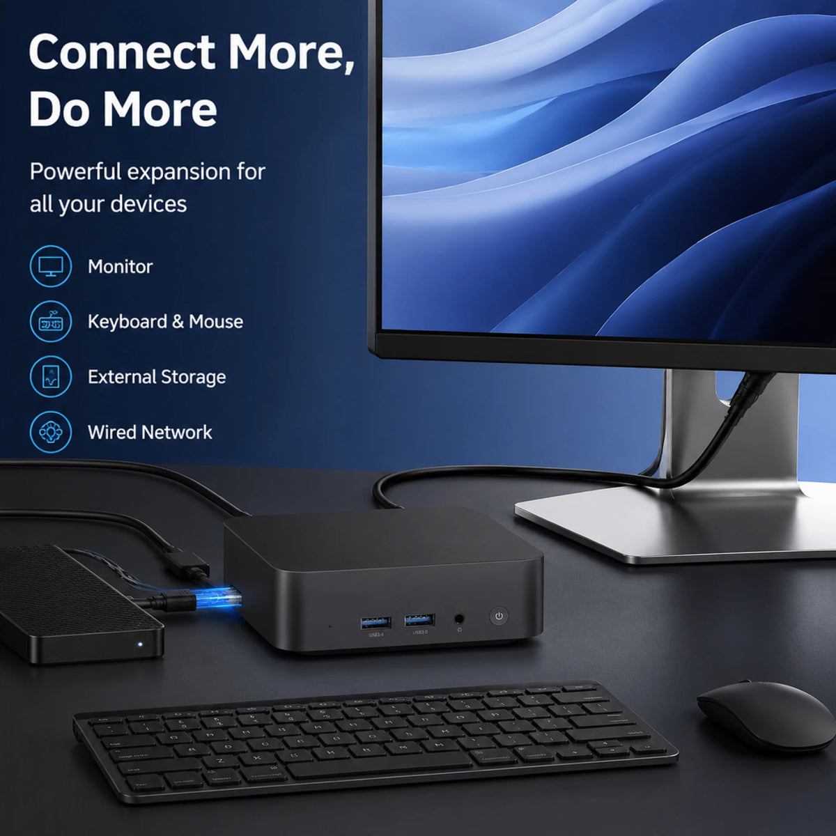 MINI PC Intel N150 Windows 11 Pro Portable Gaming PC 16GB 32GB RAM 1TB 2TB SSD Mini PC Computer Office Gamer Wifi6 BT5.2 Desktop