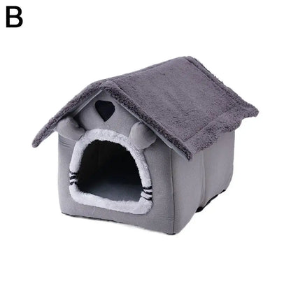 Cats Dog House For Small Medium Dogs Cats Winter Warm Cat Bed Nest Pet Four Seasons Pet Cave Bed Home Supplies 2025