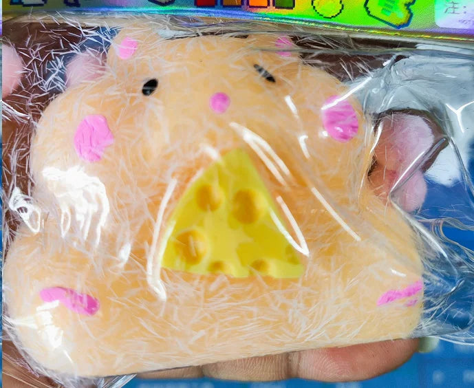 Relieves Stress Anxiety By Squeezing Soft Rainbow Cat Paws Cute Hamster Color Perception Touch Toys Suitable Children And Adults