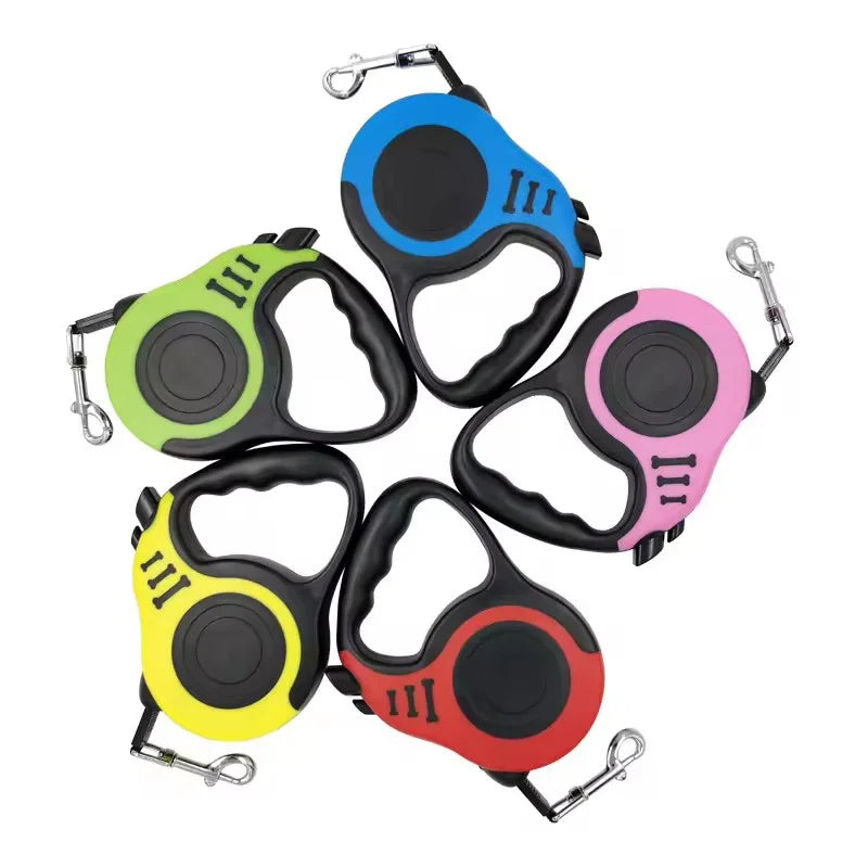 Retractable Dog Leash Outdoor Pet Leash Nylon Braided Rope for Small Medium Dogs Pet Supplies Hiking Walking Traction Rope