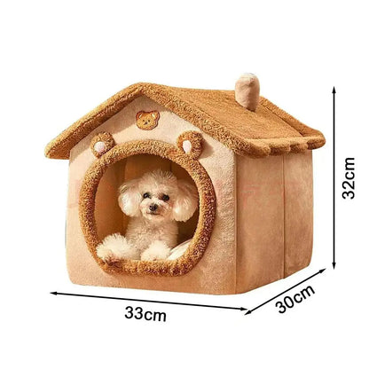 Cats Dog House For Small Medium Dogs Cats Winter Warm Cat Bed Nest Pet Four Seasons Pet Cave Bed Home Supplies 2025