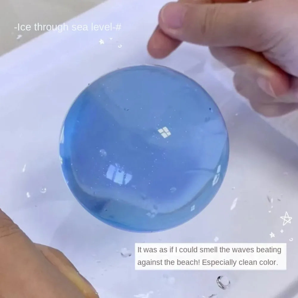 Taba Squishy Transparent Water Ball TPR Slow Rebound Bubble Octopus Pinch Toy Stress Relief Elastic Squeezing Ball Decompression