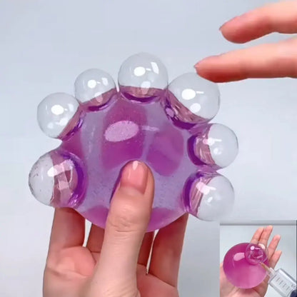 Taba Squishy Transparent Water Ball TPR Slow Rebound Bubble Octopus Pinch Toy Stress Relief Elastic Squeezing Ball Decompression