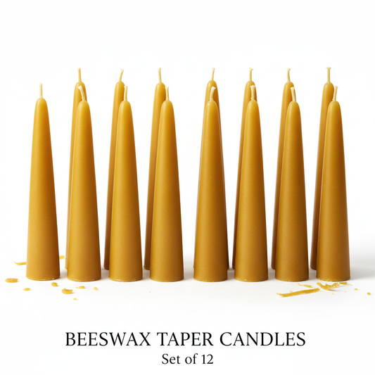 Beeswax Taper Candles