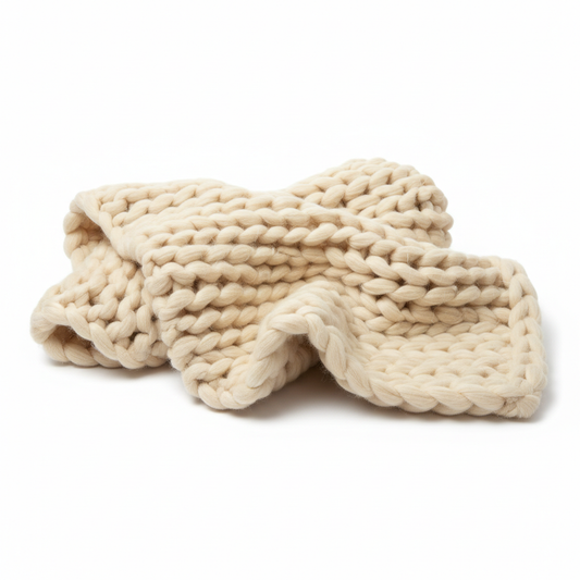 Cozy Chunky Knit Throw Blanket