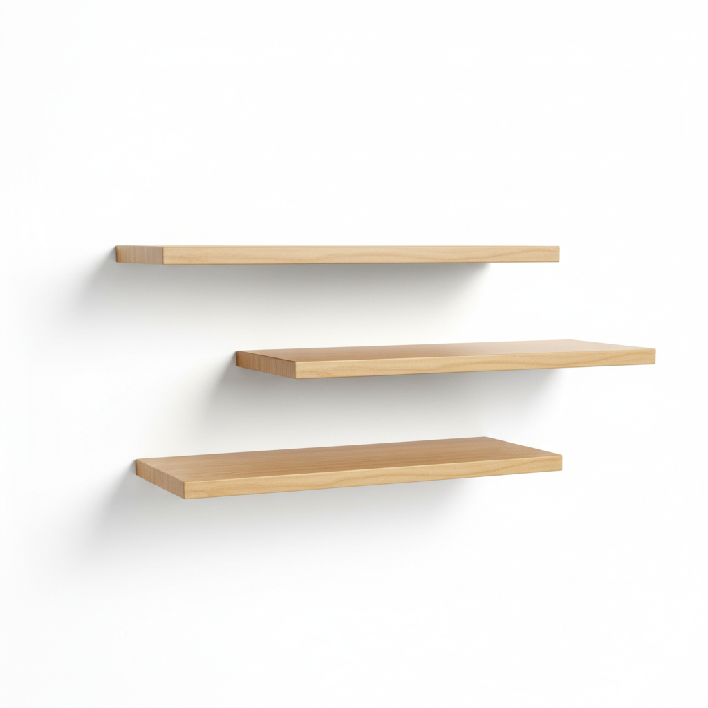 Minimalist Floating Wall Shelves