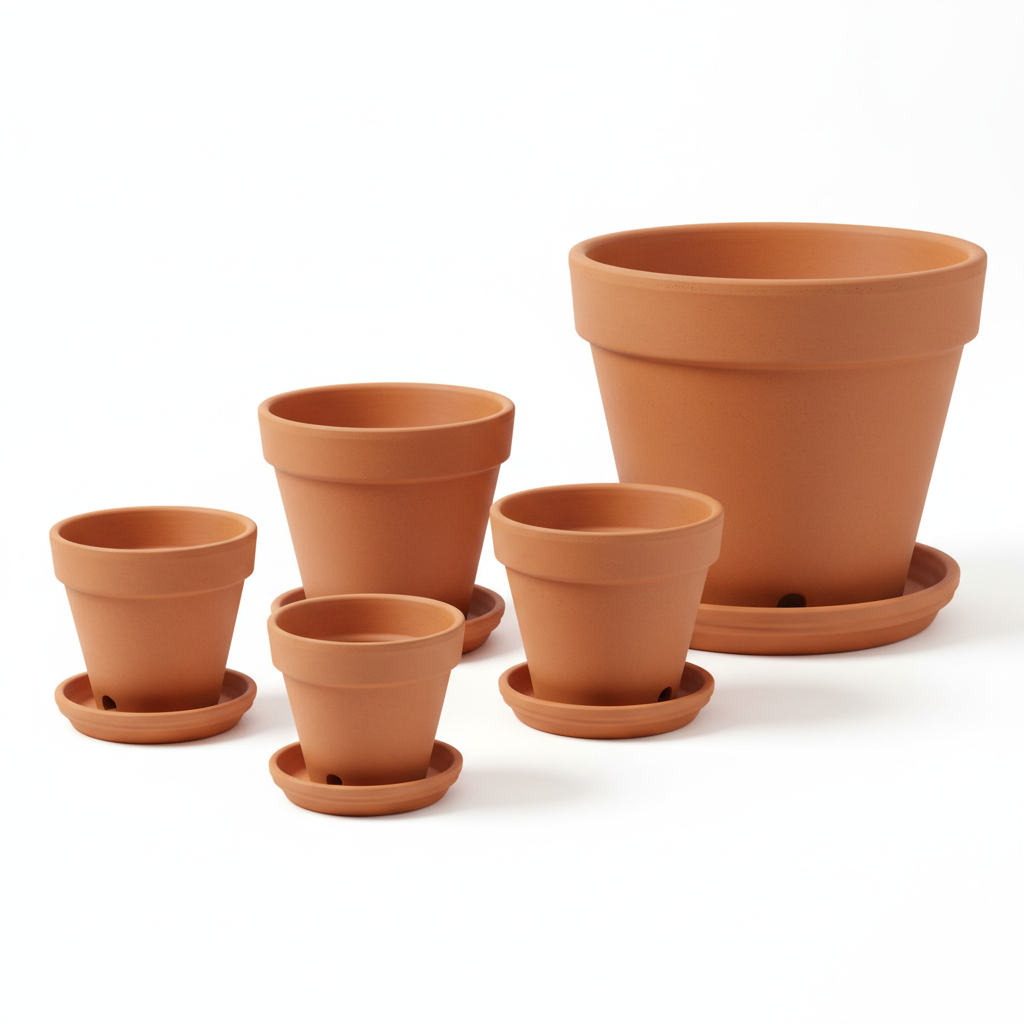 Terracotta Plant Pot Set